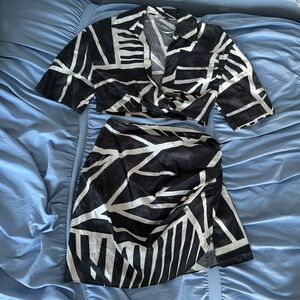 Zara matching skirt and top
